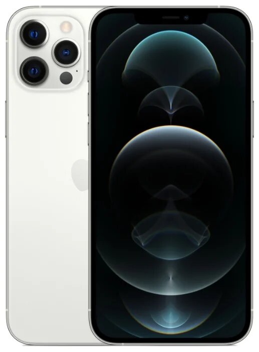 Смартфон iPhone 12 Pro MAX, 256 Гб, белый, Dual SIM (nano SIM+eSIM)